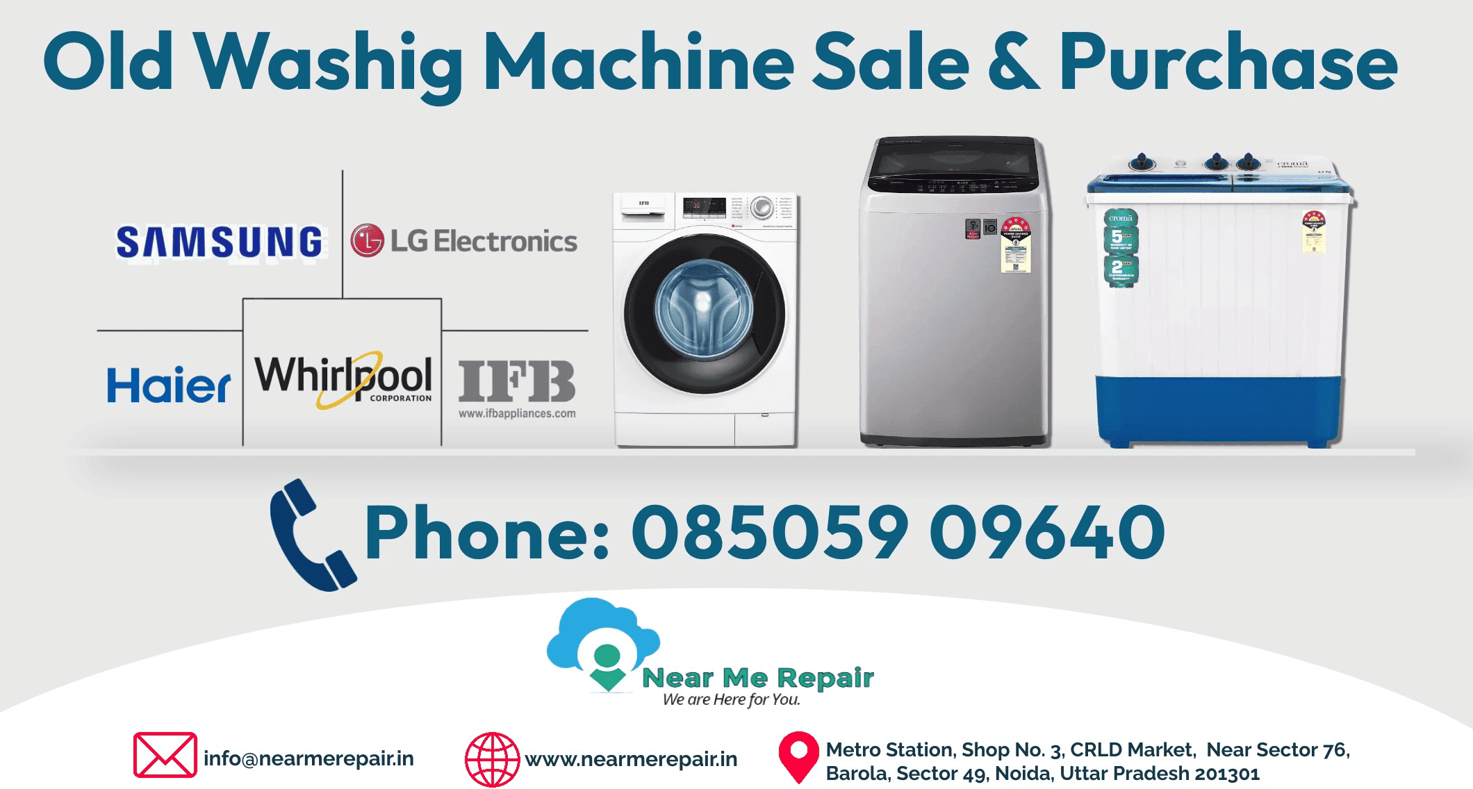 Explore smooth transactions for buying and selling pre-owned washing machines near Delhi-NCR.