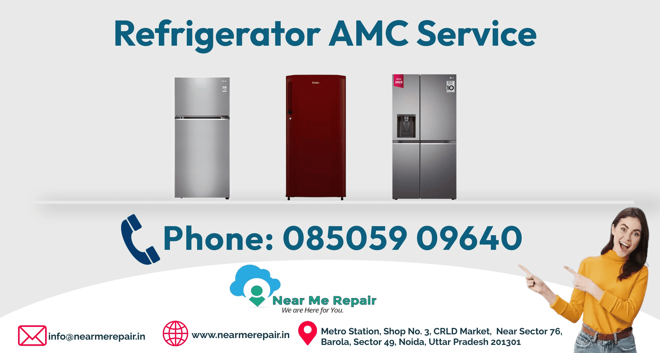 Ensure your fridge's peak performance with our top-rated Refrigerator AMC services near Delhi-NCR, delivering unbeatable cooling excellence.